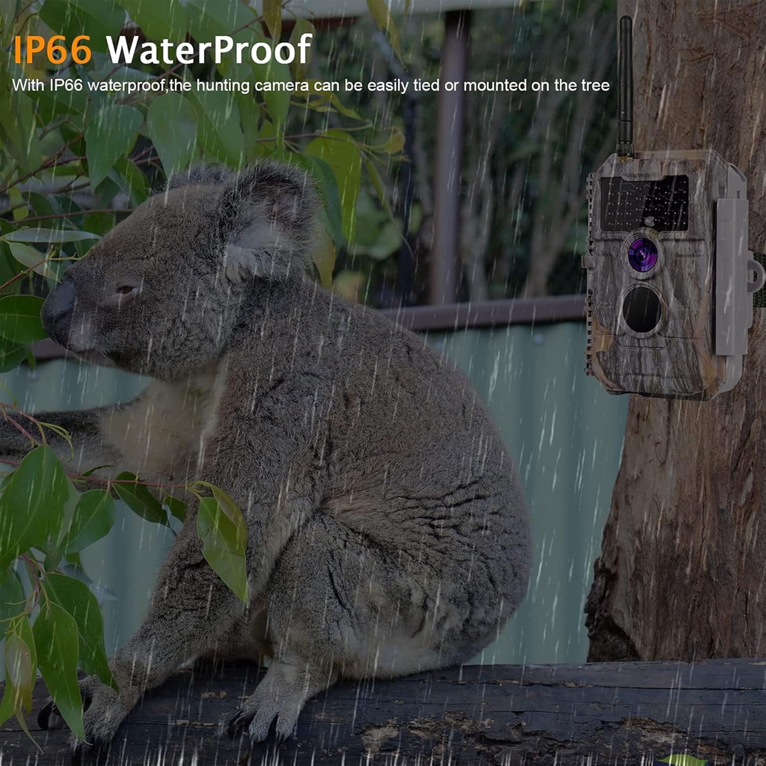 BlazeVideo 32MP 1296P WiFi Trail Camera - No Glow Night Vision, Motion Activated, Waterproof | Send Photos to Phone via App | for Wildlife Hunting & Home Security