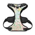 thumbnail image 2 of No Pull Dog Harness For Dogs Easy Walk Dog Vest Adjustable Collars Harnesses & Leashes Set Breathable Oxford Outdoor Walking Safety Reflective Strip Floral Colour Pattern Prints, 2 of 9