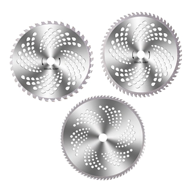3 hojas de sierra para cortacésped de acero aleado de 40, 60 y 80 dientes, repuesto para desbrozadora.