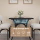 thumbnail image 5 of 4-person dining mesa set: moderno rectangular kitchen mesa con bouclé sillas y almacenamiento rack para small spaces, beige sillas y negra finish, 5 of 7