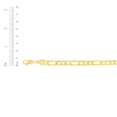 thumbnail image 4 of Floreo 10k Yellow Gold 8mm Solid Clasic Figaro Necklace, 4 of 4