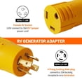 thumbnail image 2 of Enchufe eléctrico MECMO NEMA L14-30P a TT-30R Adaptador 30A, 2 of 9