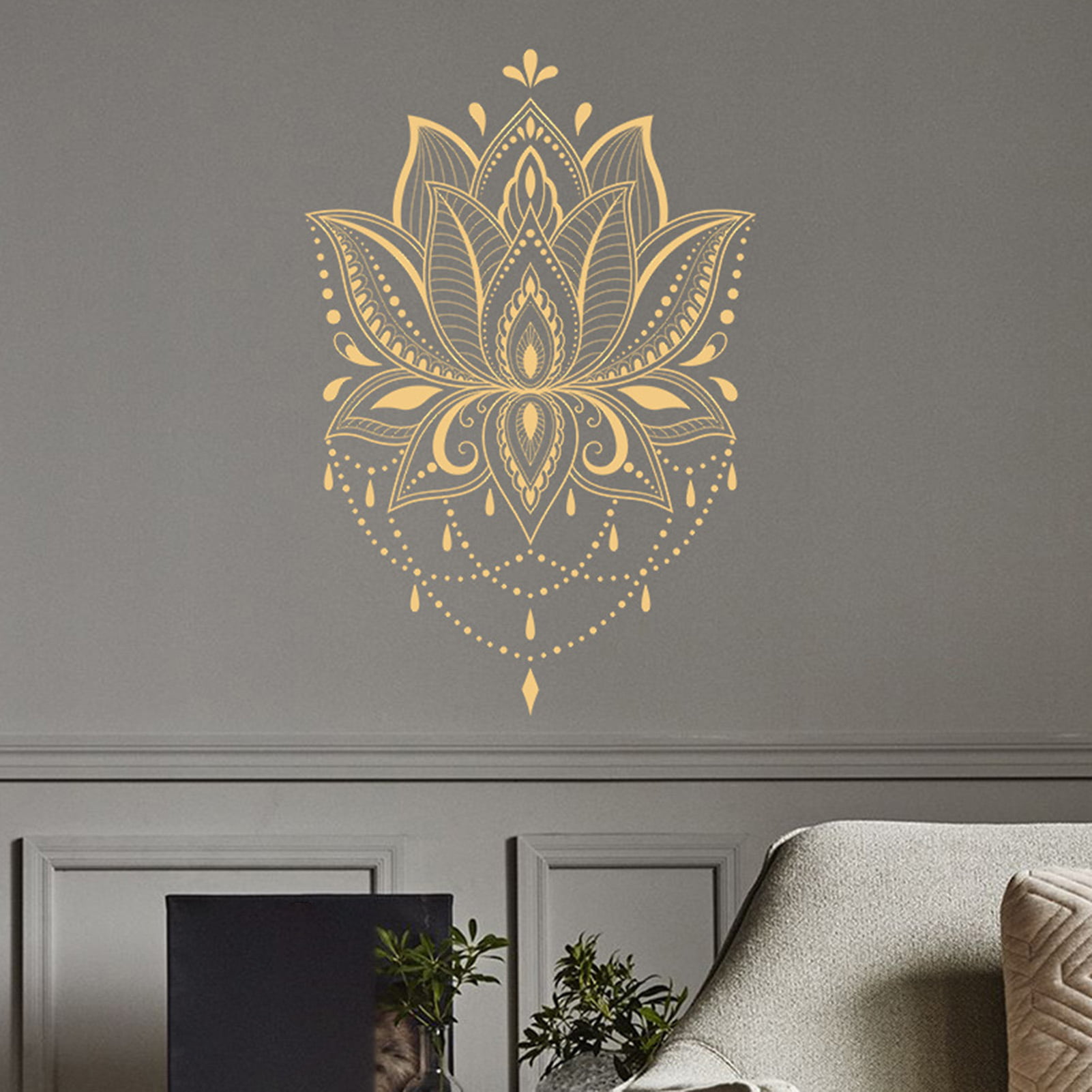 Quality Hand Made Details about   Medium Lotus Bathroom Wall Decal More Colors