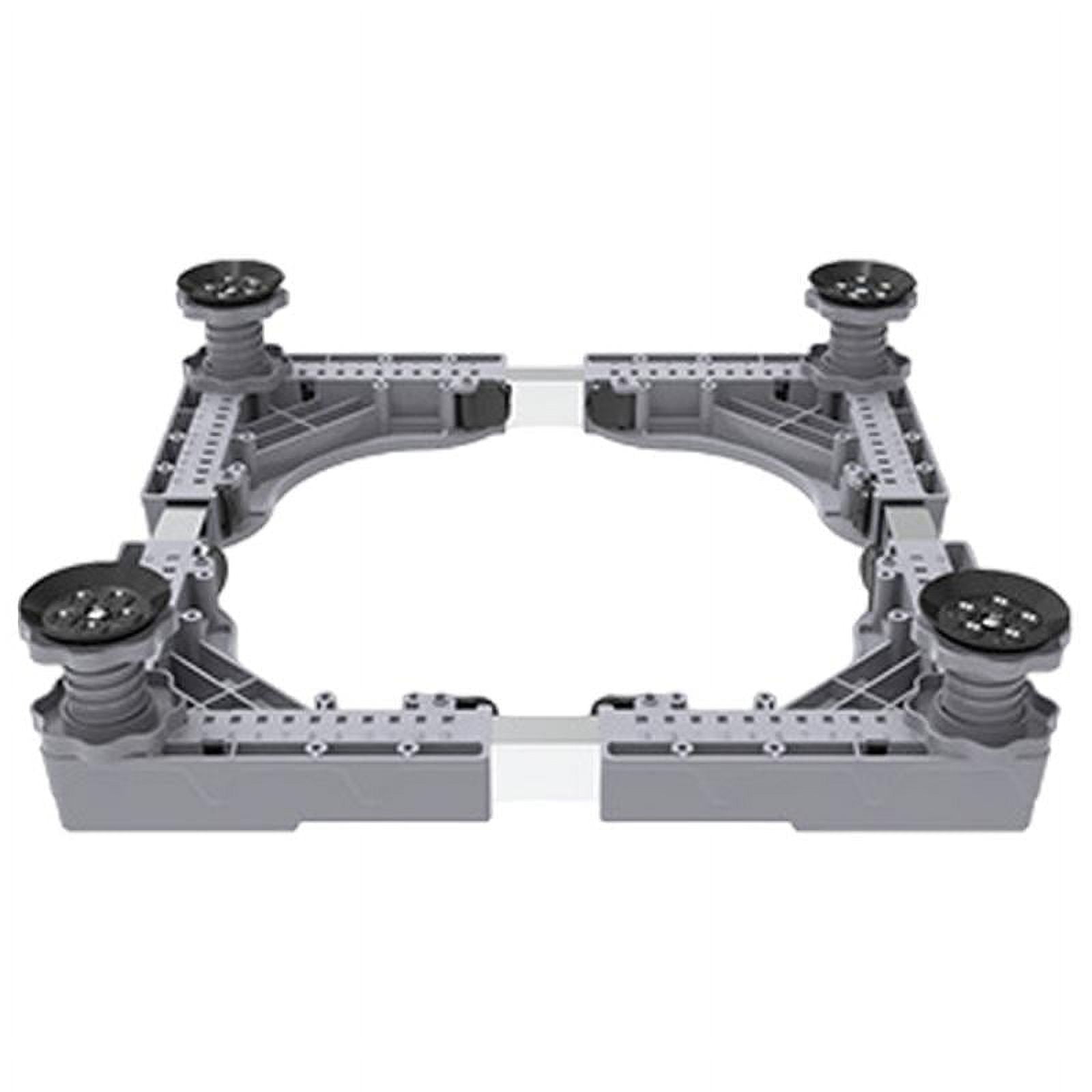 Esquirla Adjustable Washing Machine Base Fridge Undercarriage Stand Laundry Dryers Holder for Air Conditioners Cookers Freezers Dryers Gray