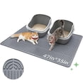 thumbnail image 1 of Alfombrilla para caja de arena para gatos Pawtasy extra grande de silicona impermeable, 1 of 7