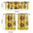 thumbnail image 6 of Floral Farmhouse Curtains 36 Inch Short - 3 Panel Boho Country Set with Vintage Botanical Print, Rod Pocket Window Treatment for Rustic Decor, 6 of 6