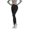thumbnail image 5 of sovlvnd on Clearance Women Casual Slim Scrunch Butt Lifting Workout Leggings Textured Comfortable High Waist Cellulite Compression Yoga Pants Tights, 5 of 9