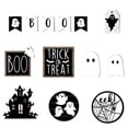 thumbnail image 3 of Dsscvnef Halloween Tiered Tray Set Wooden Signs Home Fall Holiday Display Seasonal Table Centerpiece, 3 of 9