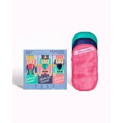The Original MakeUp Eraser, Mini PRO 3pk, Erase All Makeup With Just Water, Including Waterproof Mascara, Eyeliner, Foundation, Lipstick, Sunscreen and More! Nutcracker, 3ct.