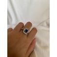 thumbnail image 2 of Carillon Tanzanite Ring, Gemstone Cluster 2.25 ct 925 Sterling Silver Ring for Women, Ring Size : 5, 2 of 4