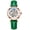 Green Gold, variant on Women's Sapphire Watches Automatic Steampunk Self Winding Mechanical Gold Bracelet Ladies Skeleton Wrist Watch Leather Strap for Ladies Famale