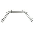 thumbnail image 2 of Rene 13/16" Double Bay Window curtain rod Adjustable 20"-36", 38"-72" - Satin Nickel,(ABay-37-5D), 2 of 4