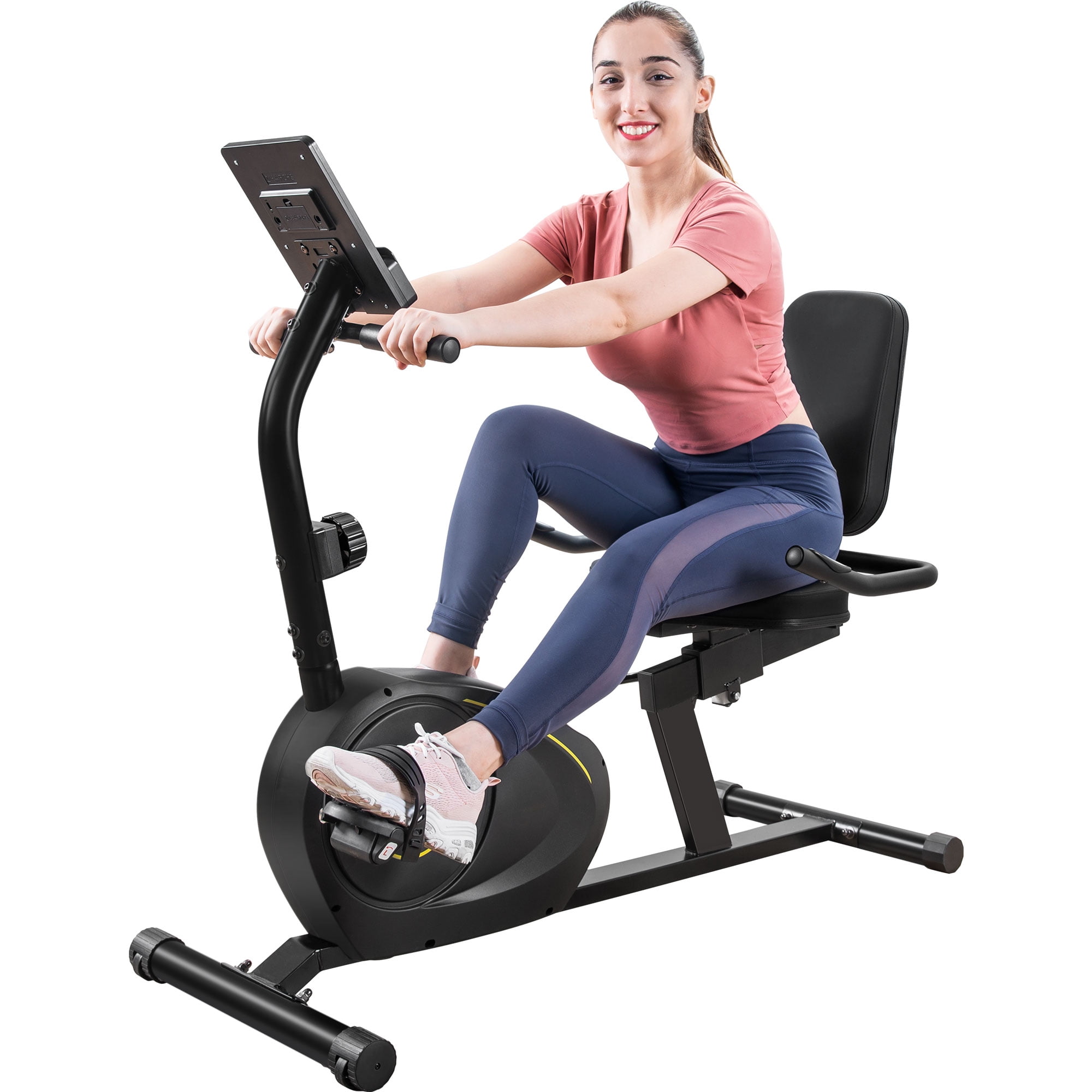 stationary exercise bike with screen