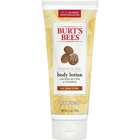 Burt's Bees Fragrance Free Shea Butter and Vitamin E Body Lotion - 6 Ounce