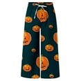 thumbnail image 5 of SNOWSONG Pants for Men, Halloween Pants Men's Loose Fit Sweat Pants Halloween Pumpkin Beach Pants with Pockets, Baggy Pants Men, Halloween Pajamas, 1X Pants, B M, 5 of 5