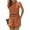 Orange, variant on Summer Women 2 Piece Outfits Color Block Sleeveless Tops and Shorts Sets