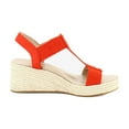thumbnail image 6 of Vionic Calera Women's Sandals Cherry Tomato Nubuck/Fabric Size 8 M, 6 of 8