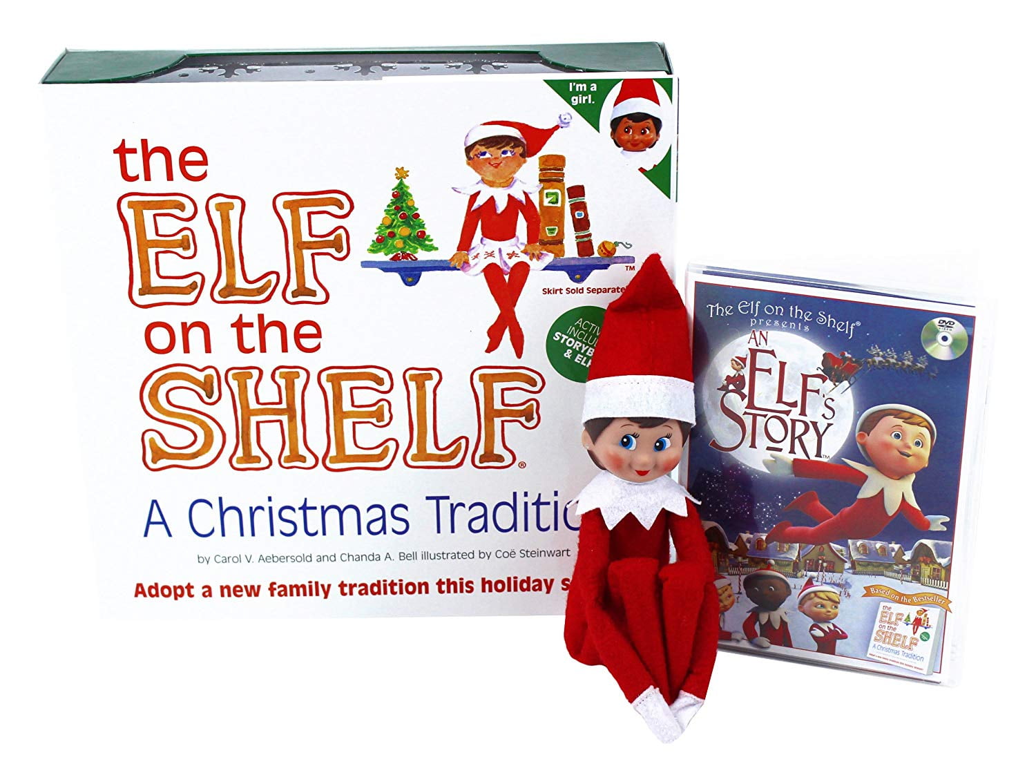 The Elf on the Shelf A Christmas Tradition BlueEyed Girl with DVD ...