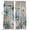 Light Brown Blue, variant on Teal Blue Tulips Blackout Curtains for Bedroom/Living Room, Pinch Pleated Black Out Curtains, Spring Floral Barn Doors Vintage Wood Beige Room Darkening Window Drapes with Hooks 2 Panels, 39"x70"