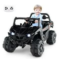 thumbnail image 1 of Costway 12V Kids Ride on Truck with Remote Control Slow Start Safety Belt Rear Storage Black, 1 of 10