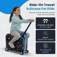 thumbnail image 4 of Viggio Travel To Space Ride-On 18" Suitcase For Kids & Toddlers, 4 of 7