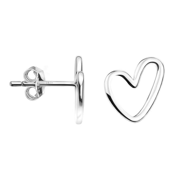 SOFIA MILANI - Womens Earrings 925 Silver - Heart Stud Earrings - 20816