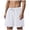 White, variant on Ymyiu Big Mens Shorts Men's Casual Classic-Fit Shorts Elastic Waist Daily Wear Baech Summer Shorts Size 2XL(Dark Gray, 2XL)