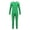 Green, variant on Kid Girls Long Sleeve Round Neck Unitard Catsuit Full Bodysuit Jumpsuit Gymnastics Exercise Grey 3XL