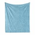 thumbnail image 1 of Tulip Soft Flannel Fleece Blanket, Cartoon Floral Branches Field Perennial Flowers Spring Blooming Pastel Fragrance, Cozy Plush for Indoor and Outdoor Use, 50" x 60", Pale Azure Blue, by Ambesonne, 1 of 5
