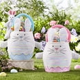 thumbnail image 4 of Custom Name Easter – Bunny Tote Bag For Kids Customized Easter Egg Hunt Bag For Girls And Boys, 4 of 4