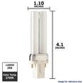 thumbnail image 2 of Philips 146712 - PL-S 5W/827/2P ALTO Single Tube 2 Pin Base Compact Fluorescent Light Bulb, 2 of 4
