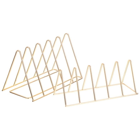 

1 Set Double-layer Triangle Bookshelf Desktop Retractable Book Storage Rack