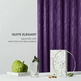 thumbnail image 4 of Deconovo Blackout Curtains Grommet Thermal Insulated Room Darkening Curtain for Bedroom, Wave Line and Dots (2 Panels, 52" x 54", Purple Grape), 4 of 9