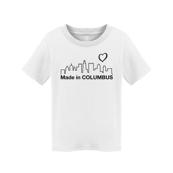 Made In Columbus T-Shirt Toddler -Smartprints Designs, 3 Toddler