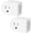 2 Pack, variant on Grounded Outlet Surge Protector with /Off  1 Pack,3 Prong Electrical Plug Outlet Extender , 245J Single Port Surge Protector Wall Tap Adapter with  Light,15A / 1875W,White,ETL
