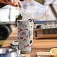 thumbnail image 6 of 20oz Mushroom Glass Tumbler - Stainless Steel Travel Mug with Lid & Straw - Gift for Mushroom Lovers, 6 of 7