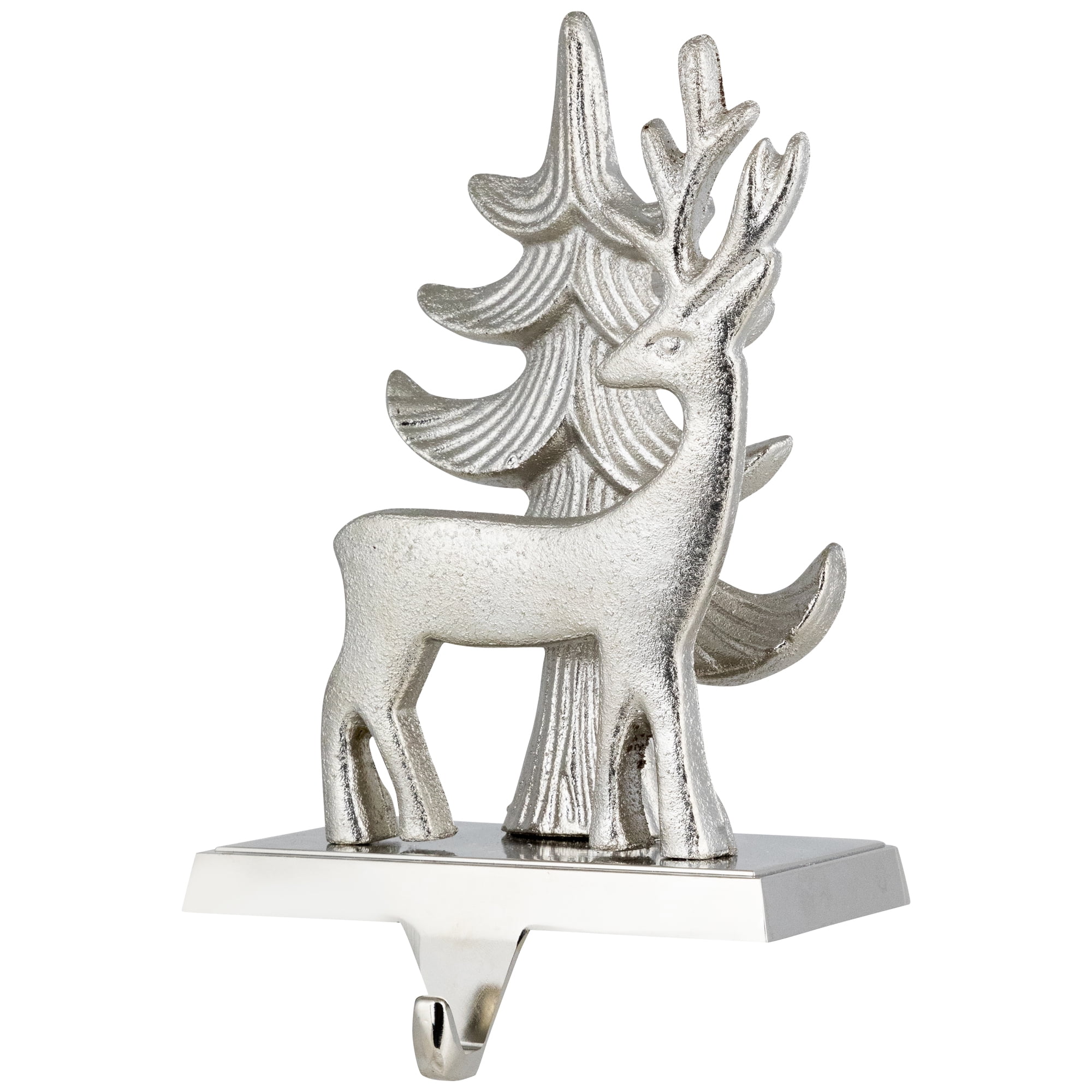 Northlight Reindeer and Pine Tree Christmas Stocking Holder - 7"