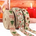 thumbnail image 3 of Yuarrent Cinta de Navidad, artesanía reutilizable, correa de embalaje de Navidad, embalaje doméstico, ambientes festivos, decoración artesanal Kits de decoración para fiestas tipo 3 Yuarrent HA070112-03, 3 of 6