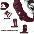 thumbnail image 3 of 4 Pack Silicone Bands Compatible with Apple Watch Bands 40mm 38mm 41mm 42mm 44mm 45mm,Soft Silicone Sport Waterproof Strap Wristbands for iWatch Series 7 6 5 4 3 2 1 SE Women Men, 3 of 7