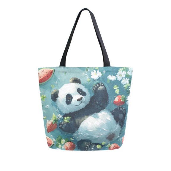 DIXRUYEE Tote Bag Women Weekender Travel Bag Shoulder Handbag Floating Panda Paradise Printed