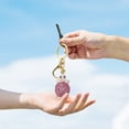 thumbnail image 3 of Fdelink a Keychain Keychain Turtle Diamond Turtle Keychain Key Ring Charm Diamond Keychain for Men and Women Pink, 3 of 7