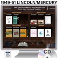 thumbnail image 4 of Detroit Iron OEM 1949-1951 Lincoln Mercury Shop Manuals, Sales Literature & Parts Books on CD, 4 of 4