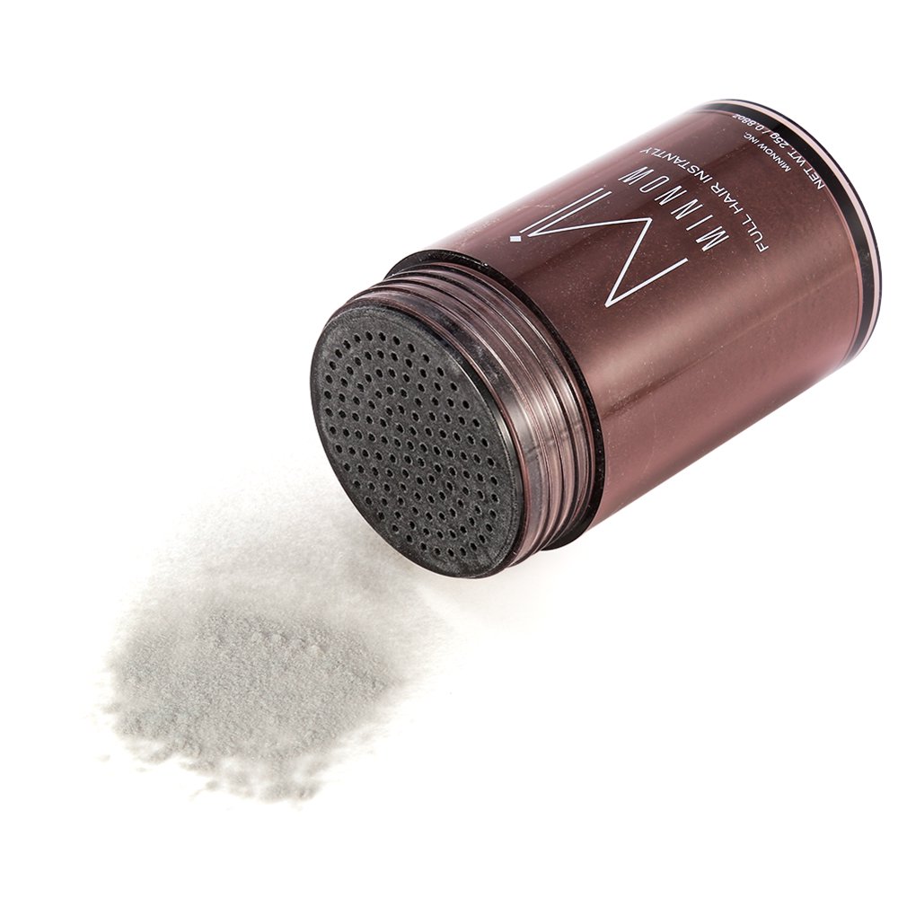 Minnow Hair Fiber Powder, 9 Types Women Men Baldness Concealer Thickening Hair Building Fibers