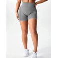 thumbnail image 3 of YEOREO Shorts d'Entraînement Sans Couture pour Femmes Taille Haute Intensifier Course Gym Yoga Workout, 0 Gris Uni, TG, 3 of 5