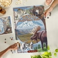 thumbnail image 2 of Lantern Press 1000 Piece Jigsaw Puzzle, Denali National Park, Alaska, Park Views, 2 of 5