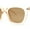 Peach - Brown, variant on Womens Iconic Hipster Horn Rim Mod Plastic Sunglasses All Black