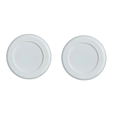 

CHAMAIR Magnetic Organizer Hooks Anti-Lost 2pcs/set Wall Mount Strong Magnet Holder (A) Round White