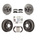 thumbnail image 1 of Transit Auto Front Rear Disc Brake Rotors Hub Assembly Semi-Metallic Pads and Drum Kit (7Pc) for Car Ford Ranger with 9" Diameter K8S-102202, 1 of 11