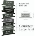 thumbnail image 2 of Bible Tabs Premium Tear Resistant Bible Tabs – Easy to Apply, Laminated for Durability – Old & New Testament – Perfect for All Bibles - for Women and Men (Ebony), 2 of 10