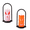 Halloween LED Candle-ALL-2PC-A4, variant on Halloween Decorations, Pumpkin Lantern, Halloween Decor Indoor, Plastic Jack O Lantern Pumpkins, White Handheld Led Skull Pumpkin Flameless Candle Lamp (White)